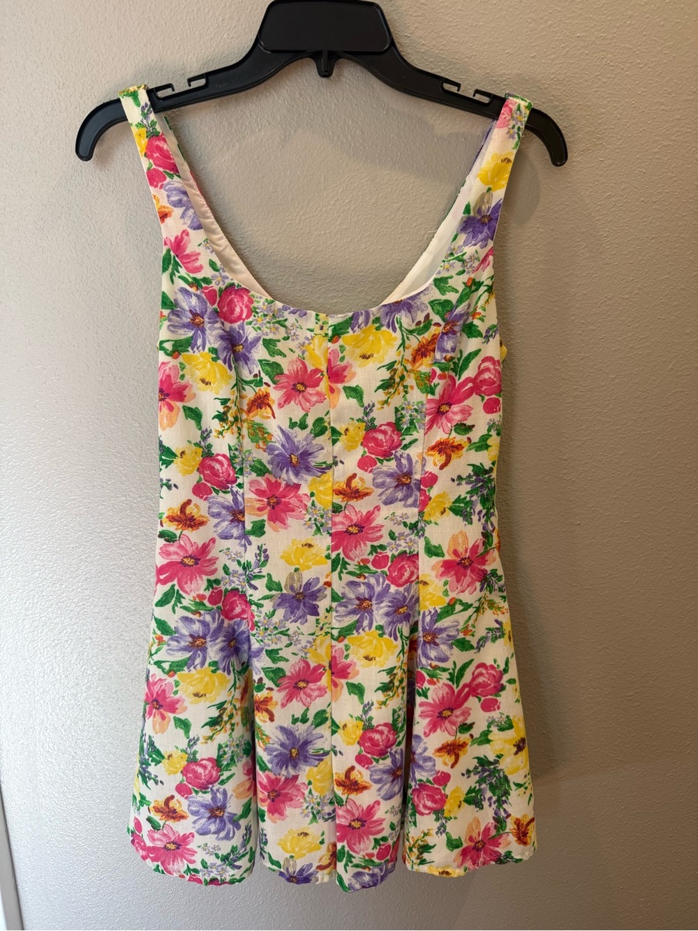Mustard Seed White Floral Mini romper floral print